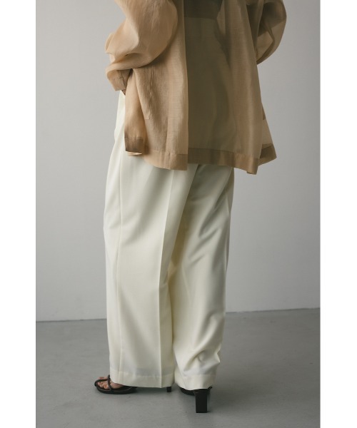 STYLEMIXER（スタイルミキサー）の「【WEB限定】ベーシックツータックパンツロング（スラックス・レディース・アイボリー/グレー/ブラック/ベージュ・SMALL/MEDIUM）」の16枚目の写真