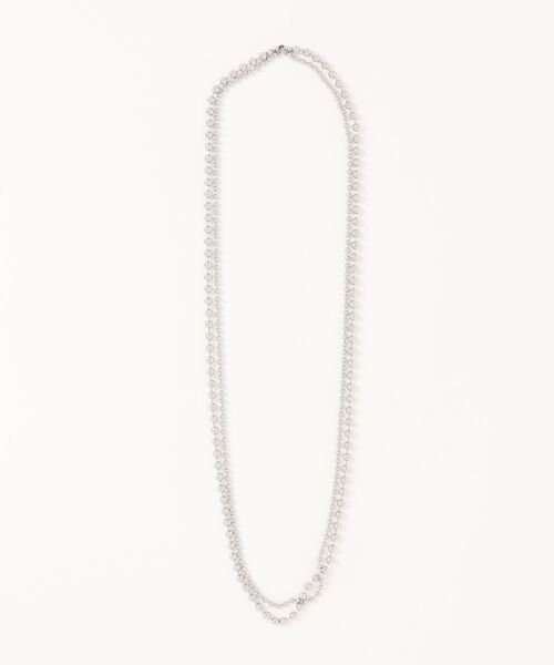 LOWRYS FARM（ローリーズファーム）の「ステンレスロングネックレス　493942（ネックレス・レディース・グレー/シルバー/ブラック系その他・FREE）」の2枚目の写真