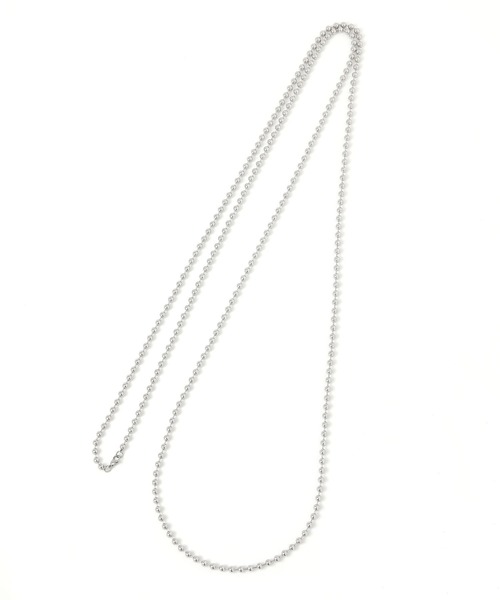 LOWRYS FARM（ローリーズファーム）の「ステンレスロングネックレス　493942（ネックレス・レディース・グレー/シルバー/ブラック系その他・FREE）」の4枚目の写真