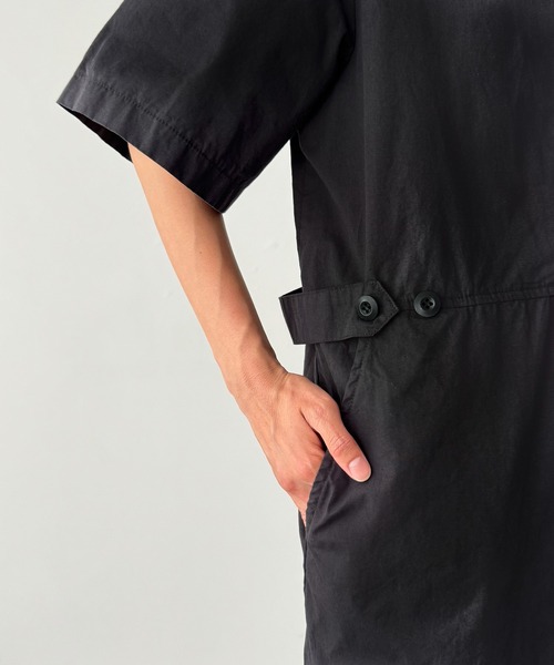 CANAL JEAN（キャナルジーン）の「El mar　半袖ミニジャンプスーツ（つなぎ/オールインワン・レディース・チャコールグレー/ベージュ・ONE SIZE）」の15枚目の写真