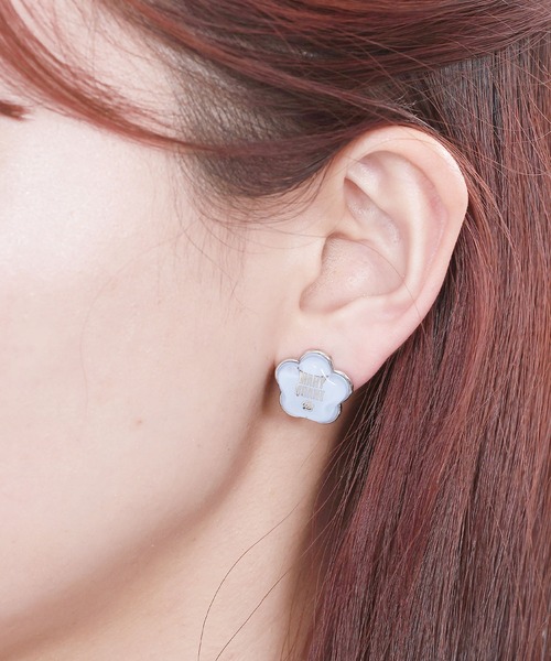 【MARY QUANT】ピアス マリークワント MARY QUANT シンプルビジュー ピアス （シルバー