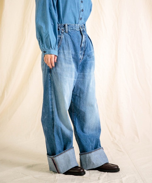 Brocante（ブロカント）の「[Brocante / ブロカント] 12ozデニム グロースパンツ（デニムパンツ・レディース・インディゴブルー・2/1）」の6枚目の写真