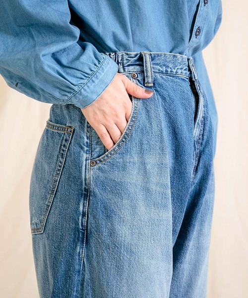 Brocante（ブロカント）の「[Brocante / ブロカント] 12ozデニム グロースパンツ（デニムパンツ・レディース・インディゴブルー・2/1）」の13枚目の写真