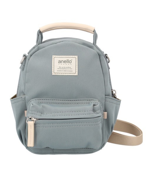 anello GRANDE(アネログランデ)の「anelloGRANDE モッテ 2WAYナノショルダー(ショルダーバッグ・レディース・グレー/ピンク/ブラック/ブルーグレー・XXXS)」の1枚目の写真