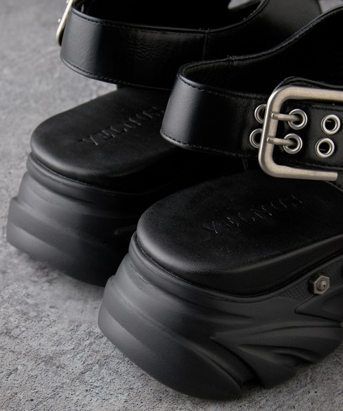 VELNUS(ベルナス)の「【VELNUS】 Double Eyelet Design High Sole Sandals/ダブルハトメデザイン ハイソールサンダル(サンダル・メンズ・ブラック・44/42/40)」の20枚目の写真