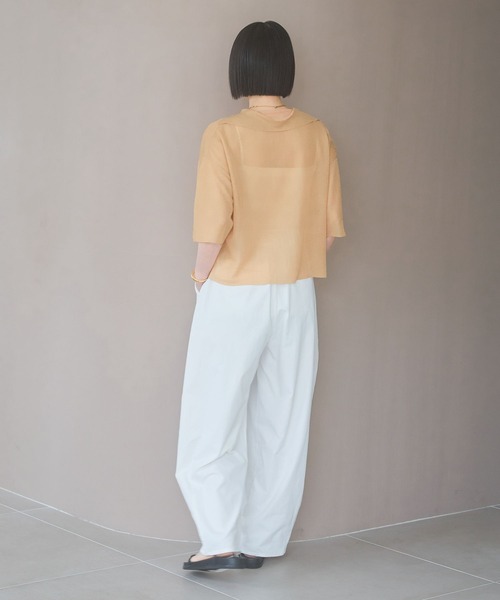 A part by（アパートバイ）の「シアーカイキンニットカーディガン（ニット/セーター・レディース・ベージュ系その他/オレンジ系その他3/アイボリー/グレー系その他2・FREE）」の8枚目の写真