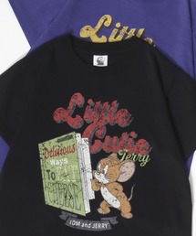 Tom＆Jerry（トムアンドジェリー）の「Tom and Jerry/トムとジェリー キャラクター イラスト ワンポイントロゴ フロント バックプリント 半袖Tシャツ（Tシャツ/カットソー・キッズ）」