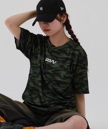 ユニセックス ドライ 迷彩 クルーネックTシャツ