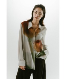 Knuth Marf | flower print sheer shirt (unisex)(シャツ/ブラウス)