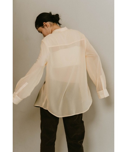 Knuth Marf フラワープリントシアーシャツ Knuth Marf - flower print sheer shirt / フラワープリント
