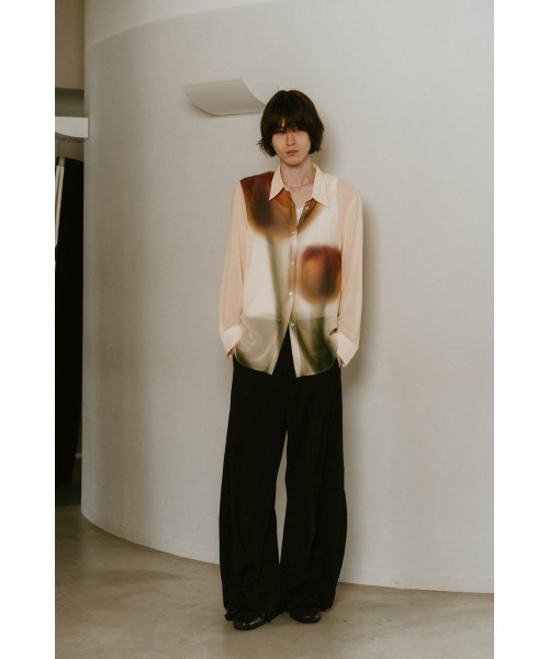 flower print sheer shirt (unisex)（シャツ/ブラウス）｜Knuth