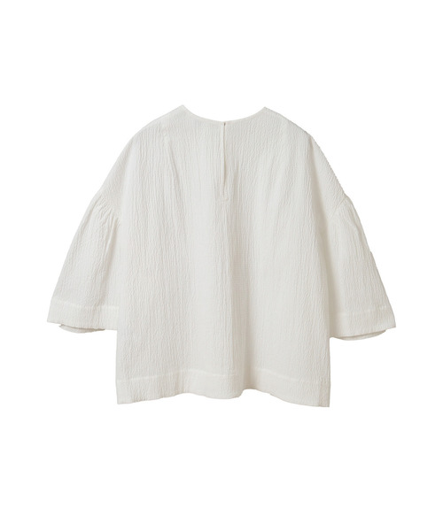 1er Arrondissement（プルミエアロンディスモン）の「コットンサッカーランタンブラウス（シャツ/ブラウス・レディース・ブラック系その他3/オフホワイト・38/36）」の17枚目の写真