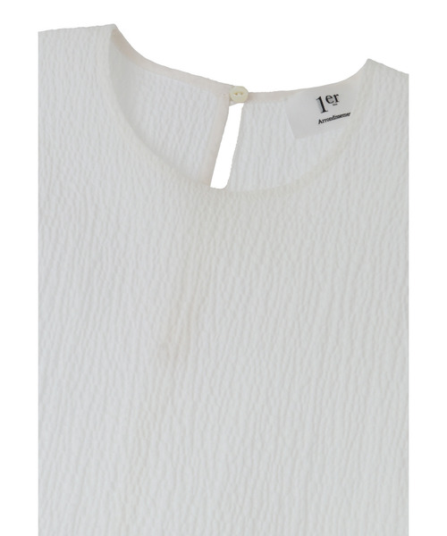 1er Arrondissement（プルミエアロンディスモン）の「コットンサッカーランタンブラウス（シャツ/ブラウス・レディース・ブラック系その他3/オフホワイト・38/36）」の18枚目の写真