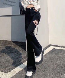 SPIGA（スピーガ）の「ｻｲﾄﾞﾄﾞﾛｽﾄﾌﾞﾛｰｸﾝﾃﾞﾆﾑ（デニムパンツ）」