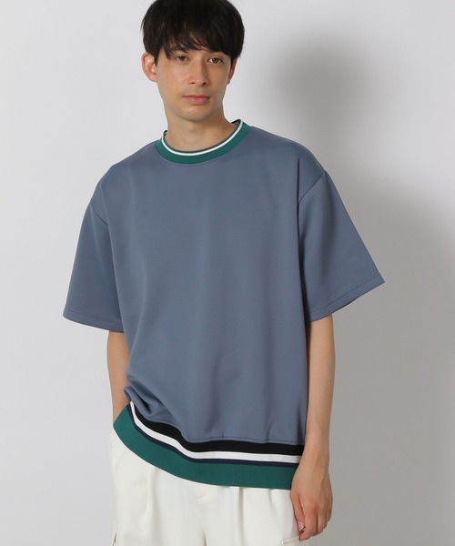 LAKOLE(ラコレ)の「裾ラインリブT/491579(Tシャツ/カットソー・メンズ・ブラック/ブルー/ホワイト・MEDIUM/LARGE/X-LARGE)」の3枚目の写真