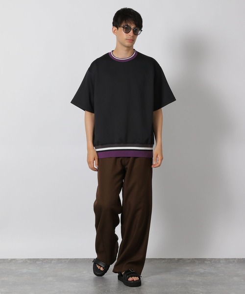 LAKOLE(ラコレ)の「裾ラインリブT/491579(Tシャツ/カットソー・メンズ・ブラック/ブルー/ホワイト・MEDIUM/LARGE/X-LARGE)」の19枚目の写真