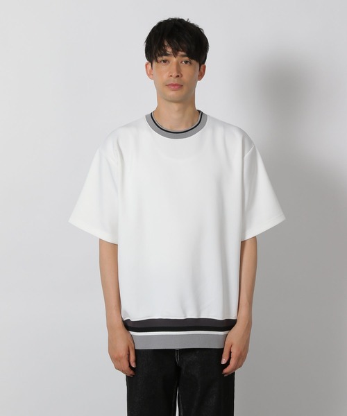 LAKOLE(ラコレ)の「裾ラインリブT/491579(Tシャツ/カットソー・メンズ・ブラック/ブルー/ホワイト・MEDIUM/LARGE/X-LARGE)」の15枚目の写真