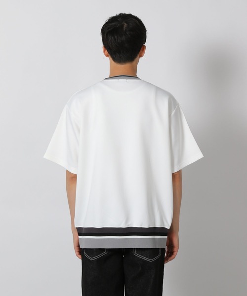 LAKOLE(ラコレ)の「裾ラインリブT/491579(Tシャツ/カットソー・メンズ・ブラック/ブルー/ホワイト・MEDIUM/LARGE/X-LARGE)」の13枚目の写真
