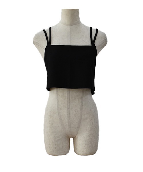 Reurie'（レウリィ）の「ダブルストラップビスチェ/double strap bustier　ベージュ　ブラック　カジュアル　きれいめ　レイヤード　クロップド丈（その他トップス・レディース・ブラック/ベージュ・FREE）」の8枚目の写真