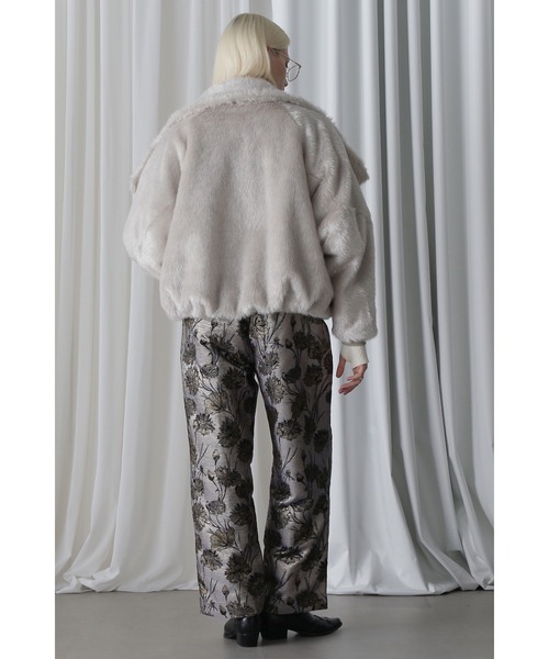 ROSE BUD(ローズバッド)の「(mici)Big Collar Short Coat(その他アウター・レディース・ブラウン/グレー・S/M)」の5枚目の写真