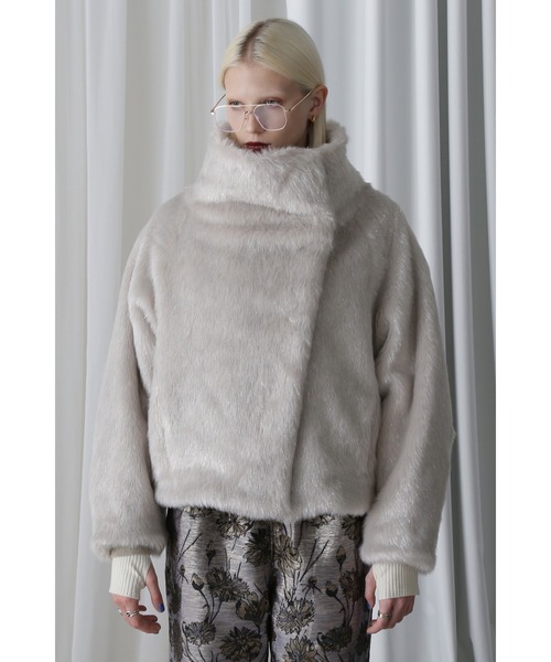ROSE BUD(ローズバッド)の「(mici)Big Collar Short Coat(その他アウター・レディース・ブラウン/グレー・S/M)」の19枚目の写真