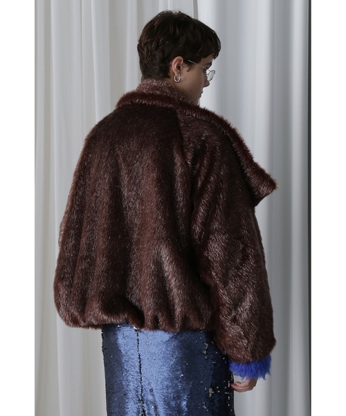 セール】(mici)Big Collar Short Coat（その他アウター）｜ROSE