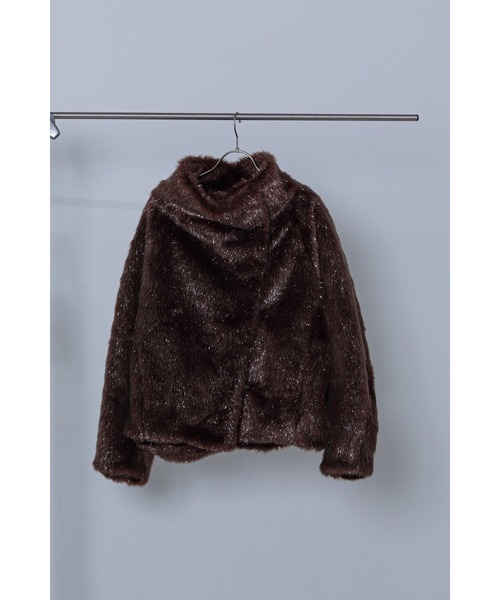 ROSE BUD(ローズバッド)の「(mici)Big Collar Short Coat(その他アウター・レディース・ブラウン/グレー・S/M)」の14枚目の写真