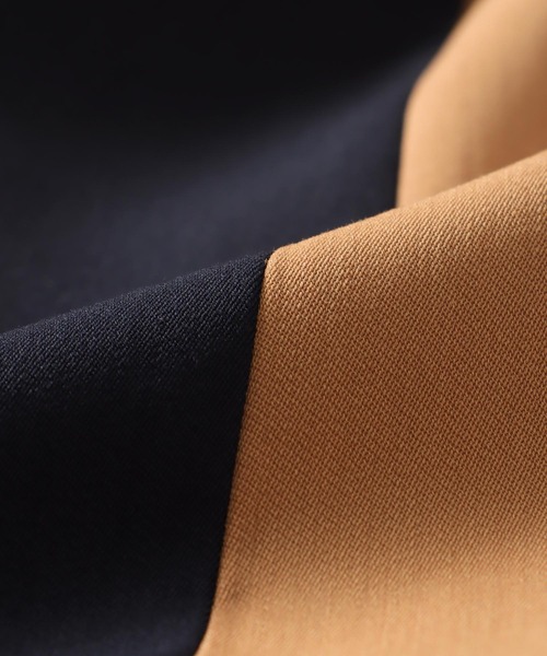 STUMBLY(スタンブリー)の「STUMBLY / Color Blocking Officer Trench Coat(カラーブロッキングオフィサートレンチコート 535-3252908)(トレンチコート・レディース・ネイビー/グリーン・36)」の17枚目の写真
