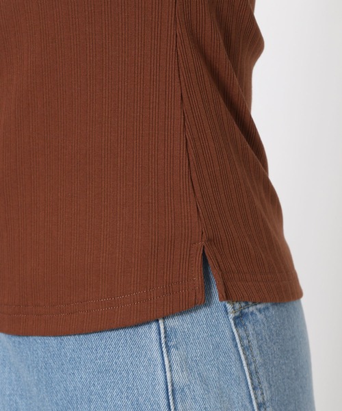 mysty woman（ミスティウーマン）の「前後2WAYテレコパワショルプルオーバー 577439（Tシャツ/カットソー・レディース・ブラウン/ブラック/オフホワイト・FREE）」の17枚目の写真