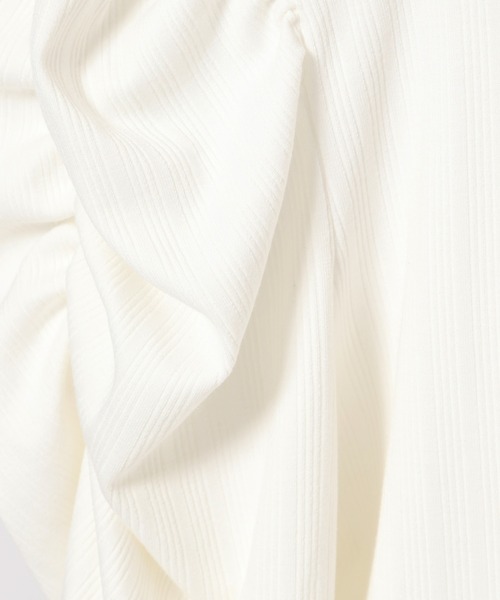 mysty woman（ミスティウーマン）の「前後2WAYテレコパワショルプルオーバー 577439（Tシャツ/カットソー・レディース・ブラウン/ブラック/オフホワイト・FREE）」の21枚目の写真