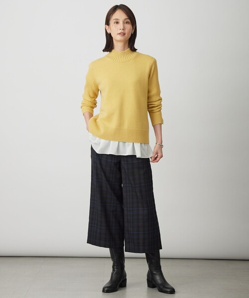 J.PRESS(ジェイプレス)の「【WEB限定カラーあり】レイヤードジャージー フレア カットソー(Tシャツ/カットソー・レディース・ブラック系/ホワイト系・MEDIUM/LARGE)」の22枚目の写真