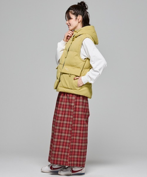 KRIFF MAYER Lady's Collection(クリフメイヤーレディースコレクション)の「【配色・暖かい】中綿フードベスト(ベスト・レディース・イエロー/グリーン/ブラック/アイボリー・LARGE/MEDIUM)」の20枚目の写真