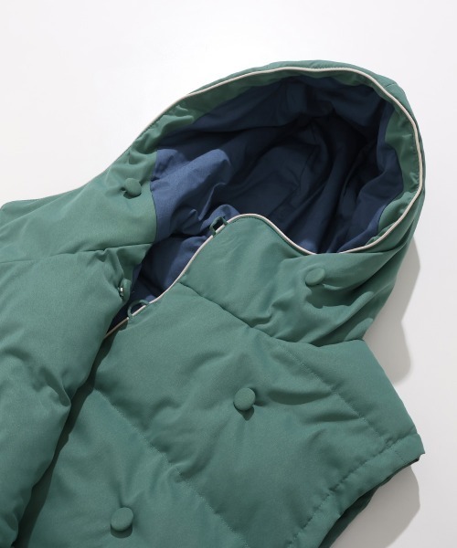 KRIFF MAYER Lady's Collection(クリフメイヤーレディースコレクション)の「【配色・暖かい】中綿フードベスト(ベスト・レディース・イエロー/グリーン/ブラック/アイボリー・LARGE/MEDIUM)」の8枚目の写真