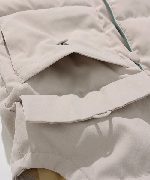 KRIFF MAYER Lady's Collection(クリフメイヤーレディースコレクション)の「【配色・暖かい】中綿フードベスト(ベスト・レディース・イエロー/グリーン/ブラック/アイボリー・LARGE/MEDIUM)」の11枚目の写真