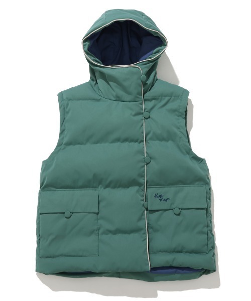 KRIFF MAYER Lady's Collection(クリフメイヤーレディースコレクション)の「【配色・暖かい】中綿フードベスト(ベスト・レディース・イエロー/グリーン/ブラック/アイボリー・LARGE/MEDIUM)」の15枚目の写真