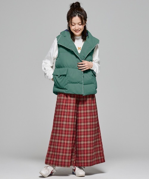 KRIFF MAYER Lady's Collection(クリフメイヤーレディースコレクション)の「【配色・暖かい】中綿フードベスト(ベスト・レディース・イエロー/グリーン/ブラック/アイボリー・LARGE/MEDIUM)」の22枚目の写真