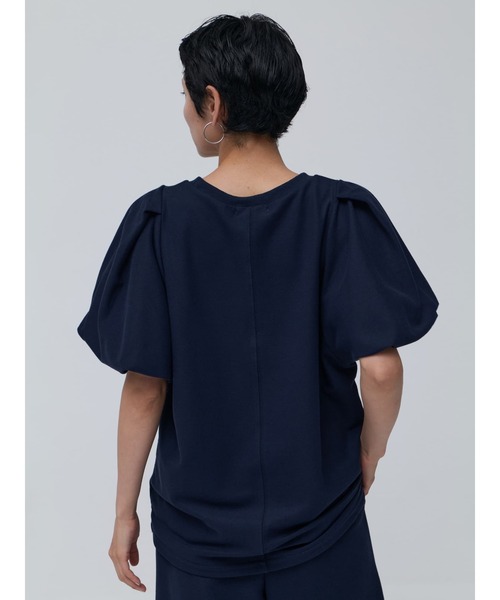 Brown&Street(ブラウンアンドストリート)の「【Daily Luxe】パフスリーブトップス(Tシャツ/カットソー・レディース・ブラック/ネイビー・FREE)」の8枚目の写真
