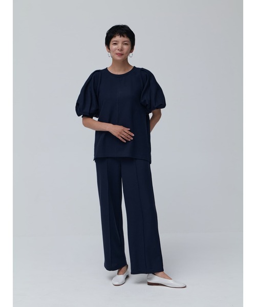 Brown&Street(ブラウンアンドストリート)の「【Daily Luxe】パフスリーブトップス(Tシャツ/カットソー・レディース・ブラック/ネイビー・FREE)」の10枚目の写真