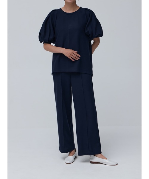 Brown&Street(ブラウンアンドストリート)の「【Daily Luxe】パフスリーブトップス(Tシャツ/カットソー・レディース・ブラック/ネイビー・FREE)」の11枚目の写真
