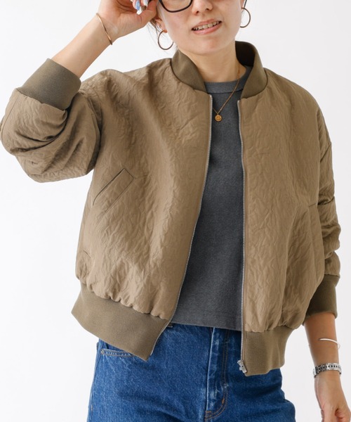 DESIGNWORKS（デザインワークス）の「フクレコンパクトブルゾン（ブルゾン・レディース・モカ・38）」の16枚目の写真