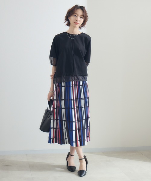 Paradise Picnic(パラダイスピクニック)の「シアーランタンスリーブプルオーバー(Tシャツ/カットソー・レディース・ホワイト/ブラック/チャコールグレー・FREE)」の16枚目の写真
