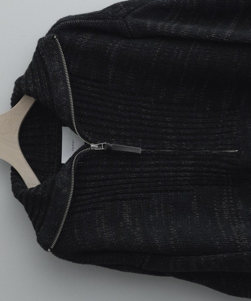 remer（リメール）の「loose half zip melange knit / ルーズハーフ 