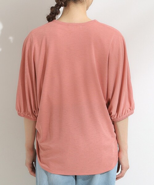 SHOO・LA・RUE（シューラルー）の「【UV/さらさらタッチ】女性らしさ漂う 5分袖ボレロカーディガン（カーディガン/ボレロ・レディース・ピンク系/ブラック/ベージュ/ライトブルー/ライトグレー・00）」の8枚目の写真