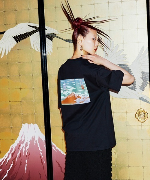 【VANS】 ヴァンズ MT FUJI SS TEE Black 国内発送 VANS ヴァンズ M JAPAN Mt.FUJI TEE ショートスリーブ