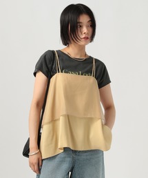 [レイヤードスタイルに]シアーカバーキャミビスチェ