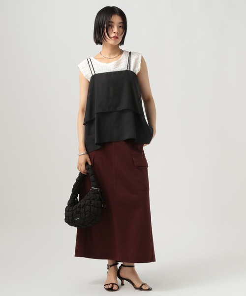 BAYFLOW（ベイフロー）の「[レイヤードスタイルに]シアーカバーキャミビスチェ（その他トップス・レディース・イエロー/ブラック・FREE）」の7枚目の写真