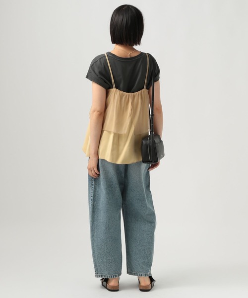 BAYFLOW（ベイフロー）の「[レイヤードスタイルに]シアーカバーキャミビスチェ（その他トップス・レディース・イエロー/ブラック・FREE）」の12枚目の写真