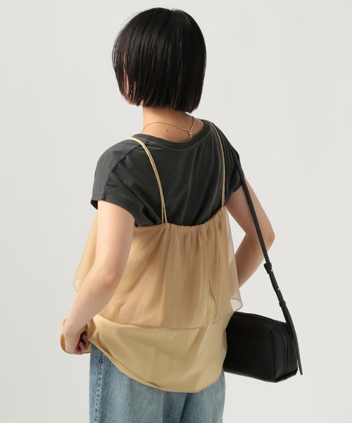 BAYFLOW（ベイフロー）の「[レイヤードスタイルに]シアーカバーキャミビスチェ（その他トップス・レディース・イエロー/ブラック・FREE）」の13枚目の写真
