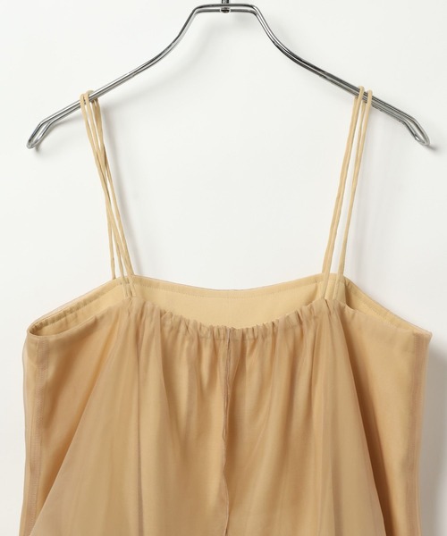 BAYFLOW（ベイフロー）の「[レイヤードスタイルに]シアーカバーキャミビスチェ（その他トップス・レディース・イエロー/ブラック・FREE）」の3枚目の写真