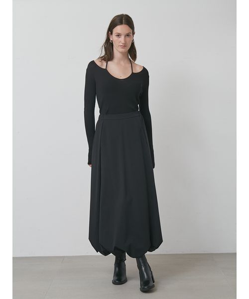 styling/（スタイリング）の「【S/S(エスバイエス)】バルーンスカート＜ウォッシャブル・UV・接触冷感＞（スカート・レディース・ベージュ/ブラック・1/0）」の6枚目の写真